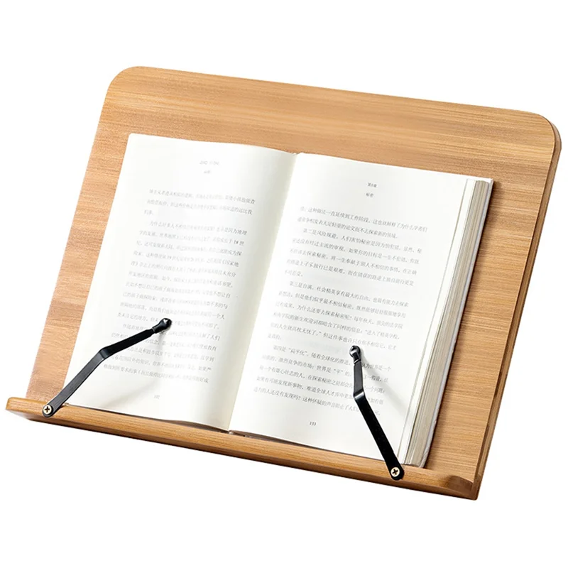 A96K-Foldable Book Stand For Home & Study - Portable Adjustable Tablet & Cookbook Holder For Reading, Studying