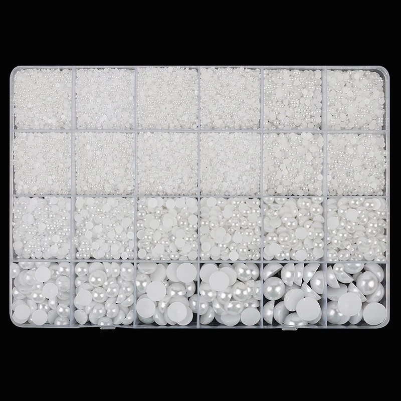 2800 teile/schachtel Luxus Strass Nail art Schmuck Set Glas Nagel Kristalle Box 3D Flache Glas Geformt Diamant Nägel Dekoration Edelstein – Detail 19