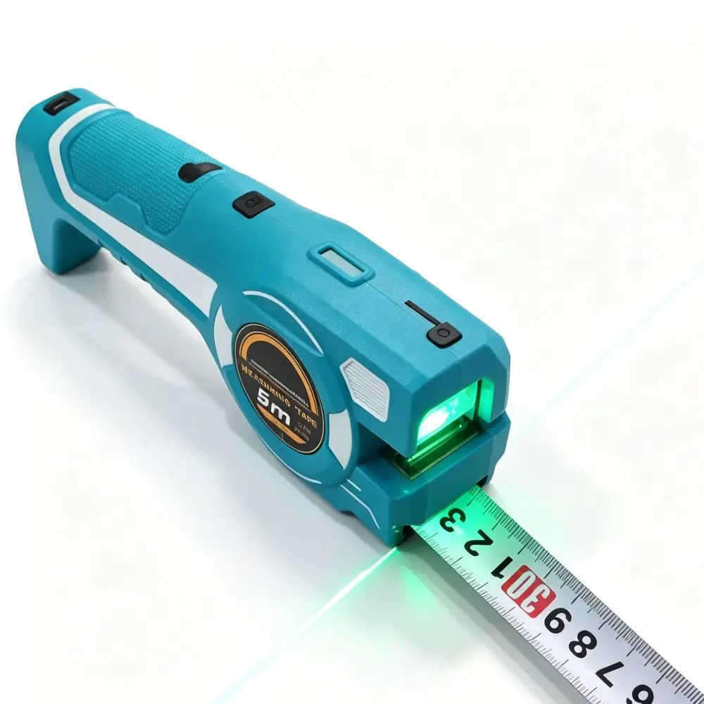 3-in-1 Laser Tape Measure High Precision 5Mx25mm Digital Laser Rangefinder Multifunctional Rechargeable Laser Level Tape