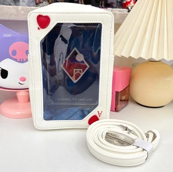 

Japanese Red Heart A Shape Shoulder Bag Women White Transparent Large Capacity Crossbody Bags Ladies Anime Creative Ita Bag 2025