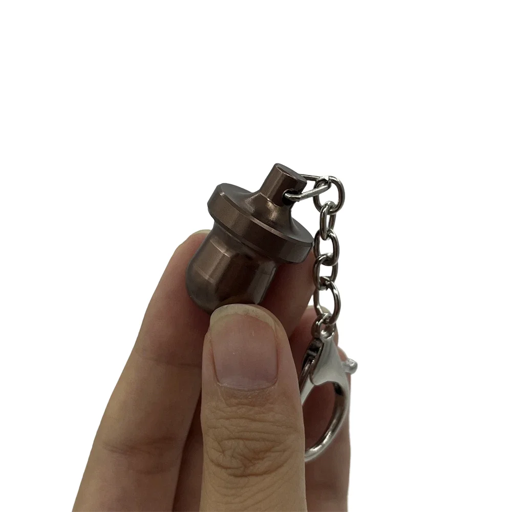 Mini Aluminum Keychain Pendant Storage Boxes Medicine Box herb Box moisture-proof Storage Container Jars Smoking Accessories