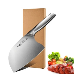 Household round head sharp chef special slicing knife, all-steel kitchen knife, kitchen fish cutting knife TB9195