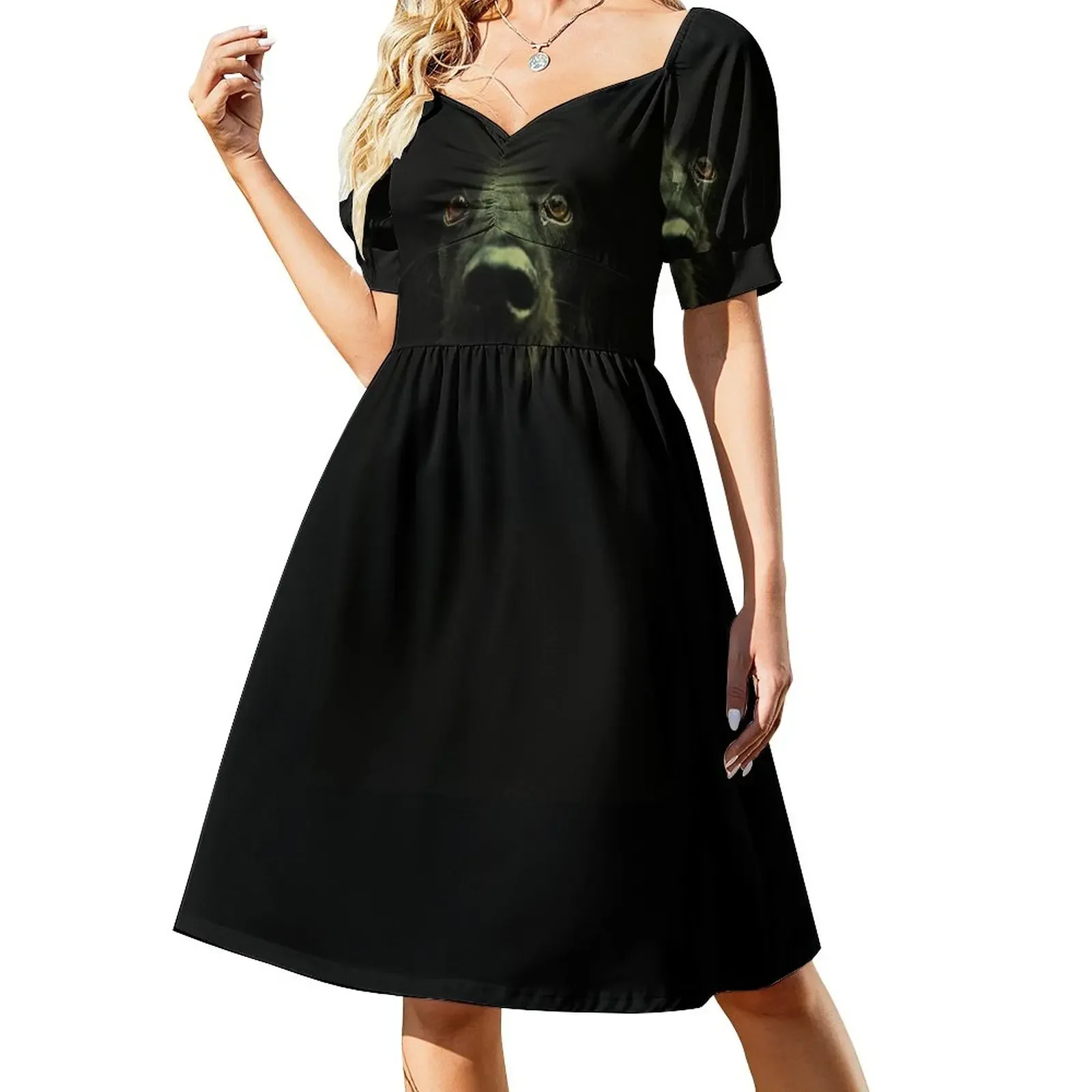 

Dark Moods Short-Sleeved Dress dress for woman Bridesmaid dress woman Woman's evening