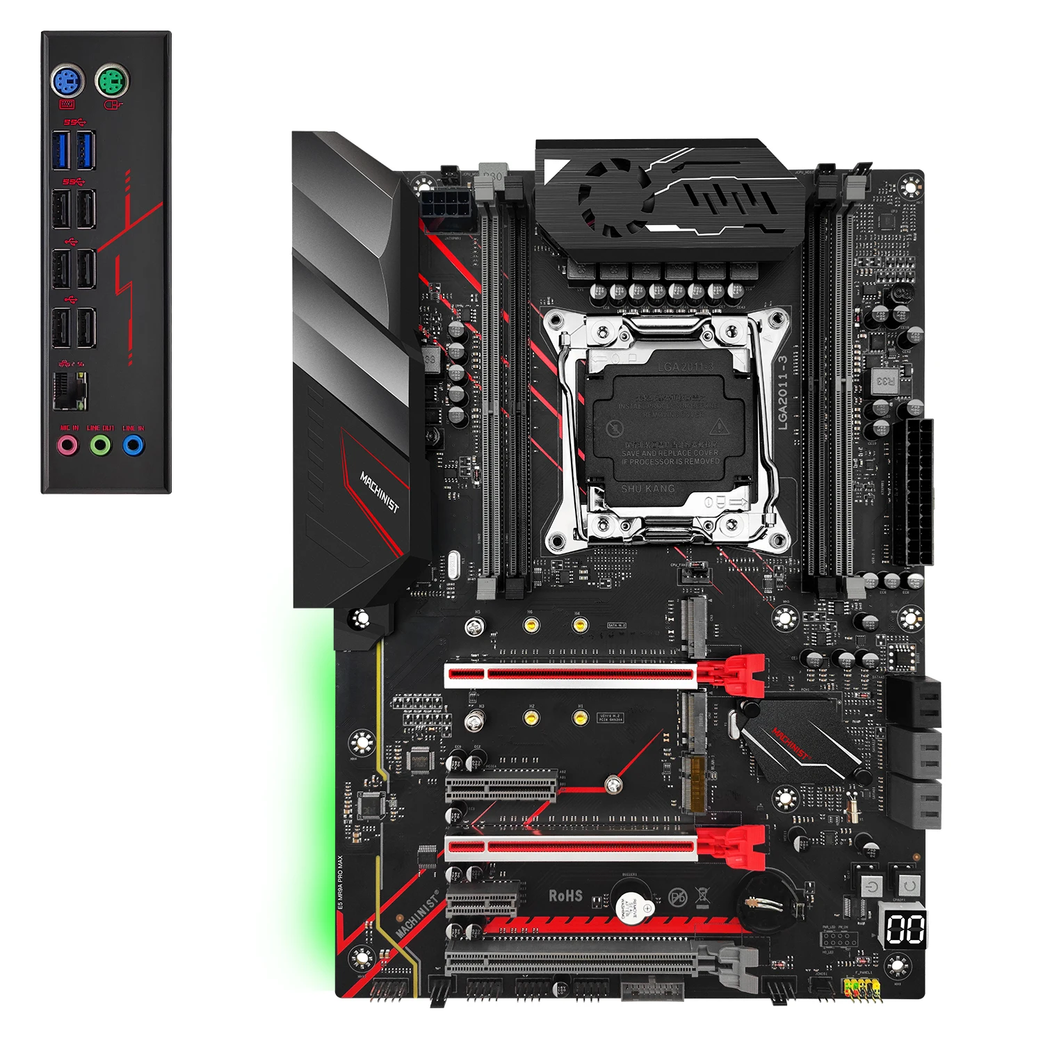 Imagem -02 - Conjunto de Placa-mãe com Kit Processador Xeon e5 2695 v4 2x16g Ram Ddr4 Ecc Suporte de Memória Ssd Sata M.2 Mr9a Pro Max Atx Machinist-x99