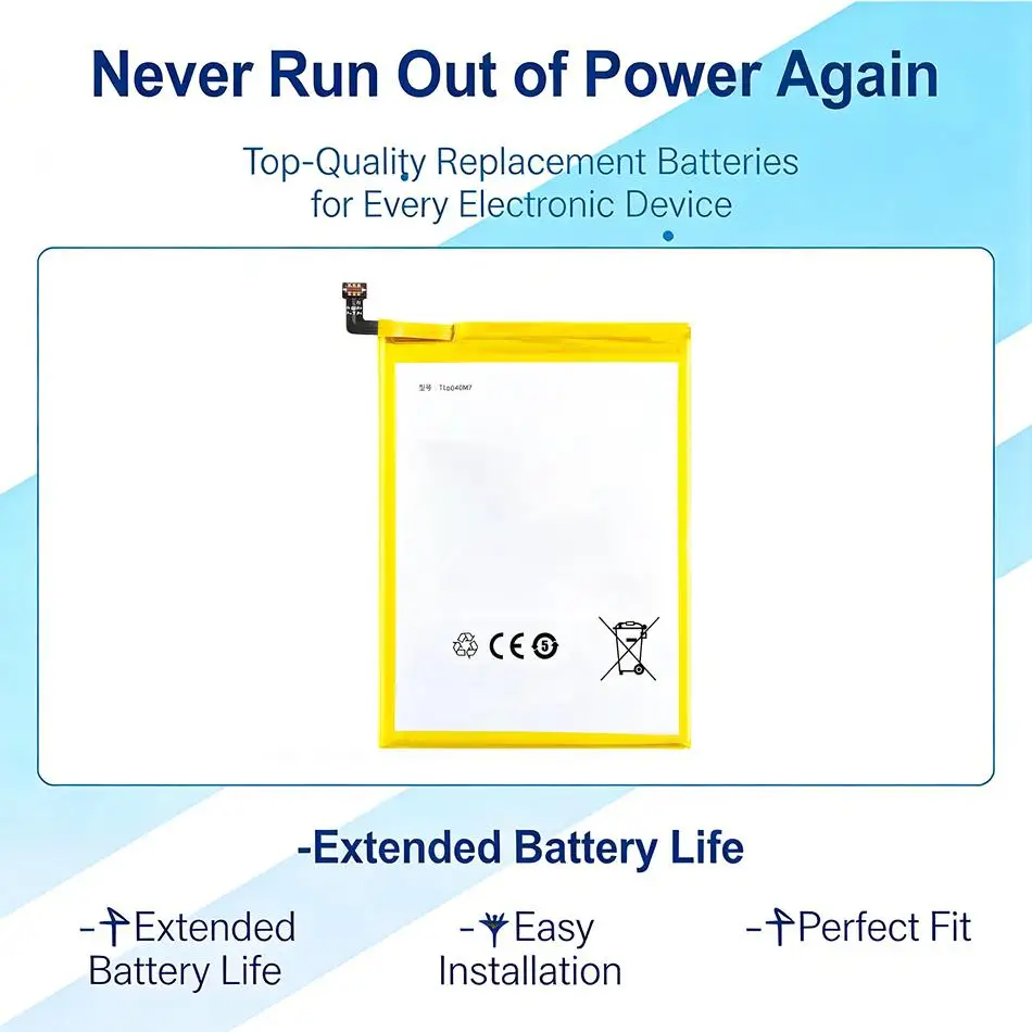 

Premium Replacement For Alcatel Joy Tab 2 Tlp040m7 Tablet Battery Long Lasting 4000Mah