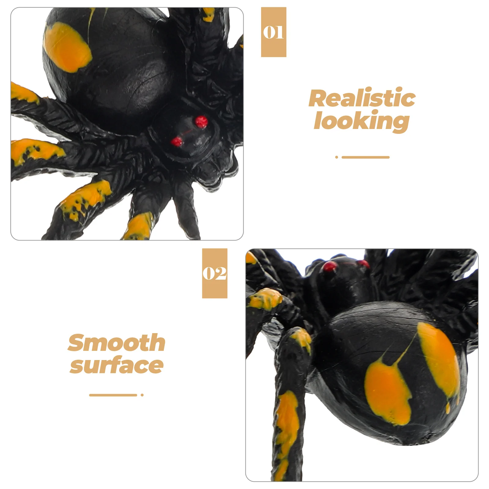 

15 Pcs Simulation Spider Fake Halloween Decoration Hairy Props for Decorations Artificial