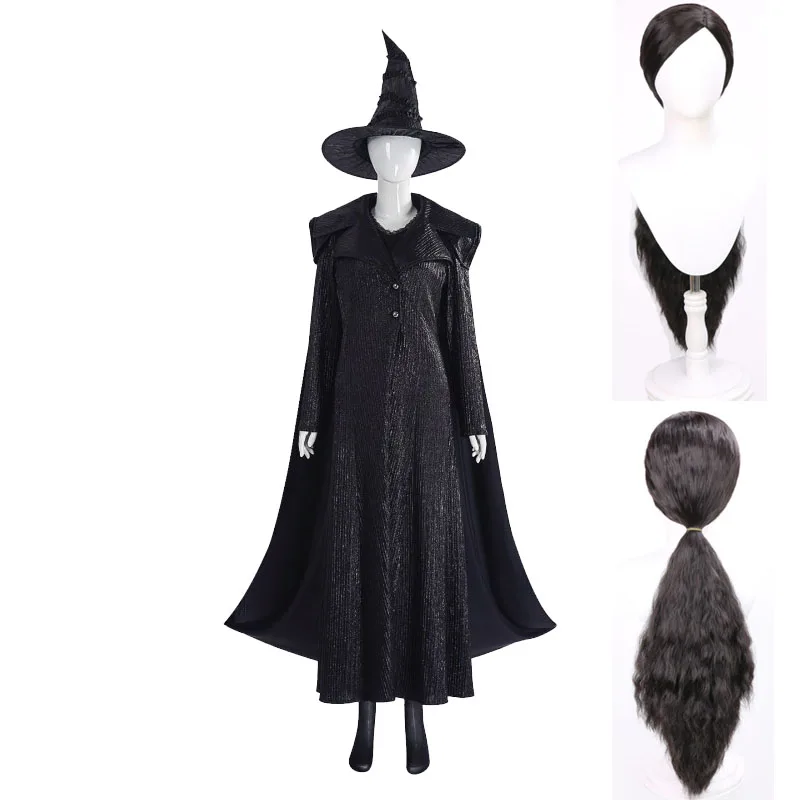 

Halloween Wicked: Elphaba Cosplay Costume And Wigs The Wizard of OZ For Good Witch Hat Robe Carnival Party Witch Stage Costumes