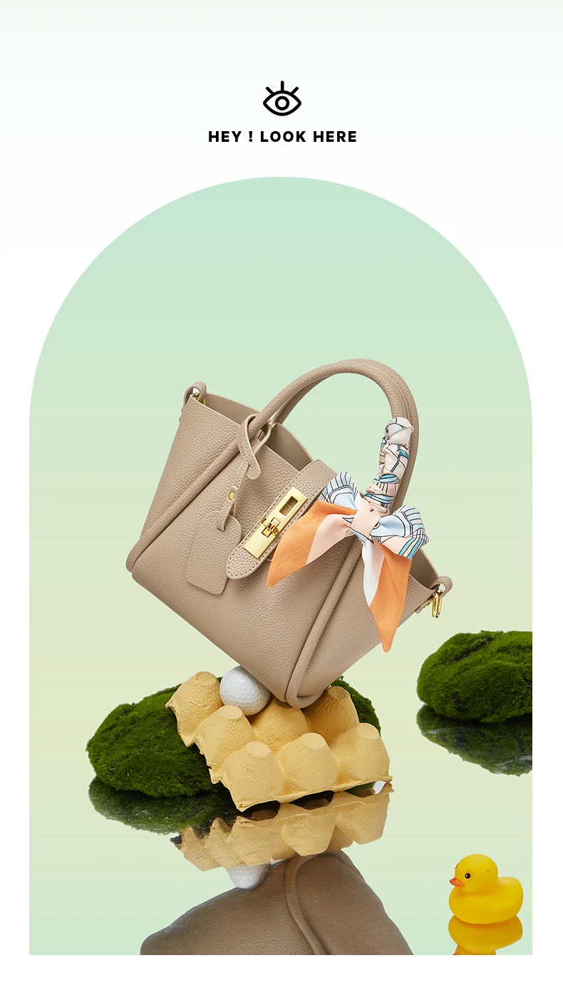 FOXER Damenhandtasche aus Spaltleder, Umhängetasche 2026, modische Damen-Crossbody-Tasche, leichte Luxus-Pendlertasche als Geschenk – Detail 3