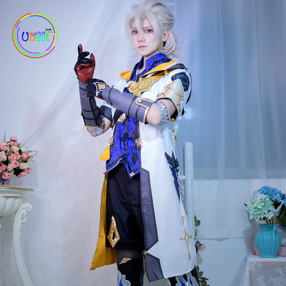 

Genshin Impact Zhongli костюм для косплея парик
