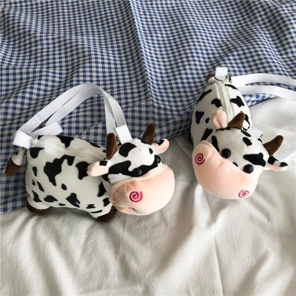 High Quality Cute Cow Shoulder Bag Large Capacity Casual Crossbody Bag Versatile Student Bag Gifts