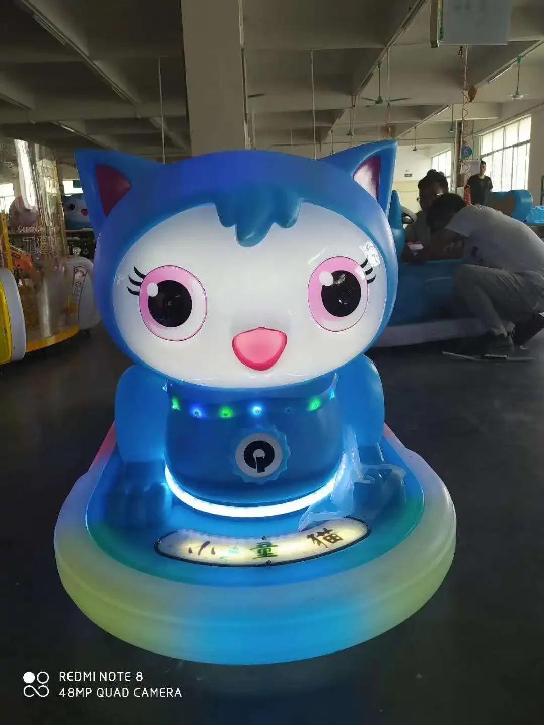 Productos para parque de atracciones, forma de gato portátil, paseos eléctricos en el coche