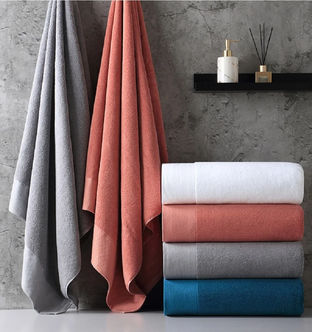 Cotton White Face Bath Towels Set - 1/2/4pcs Soft Hotel Towels for Adults And Children Comfortable Strong Water Absorption