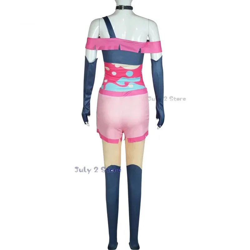 DY20Helluva S1 Queen Bee Cosplay Costume Boss Beelzebub Cosplay Costume Halloween Fancy Sexy Carnaval Party Women Colorful Suit2