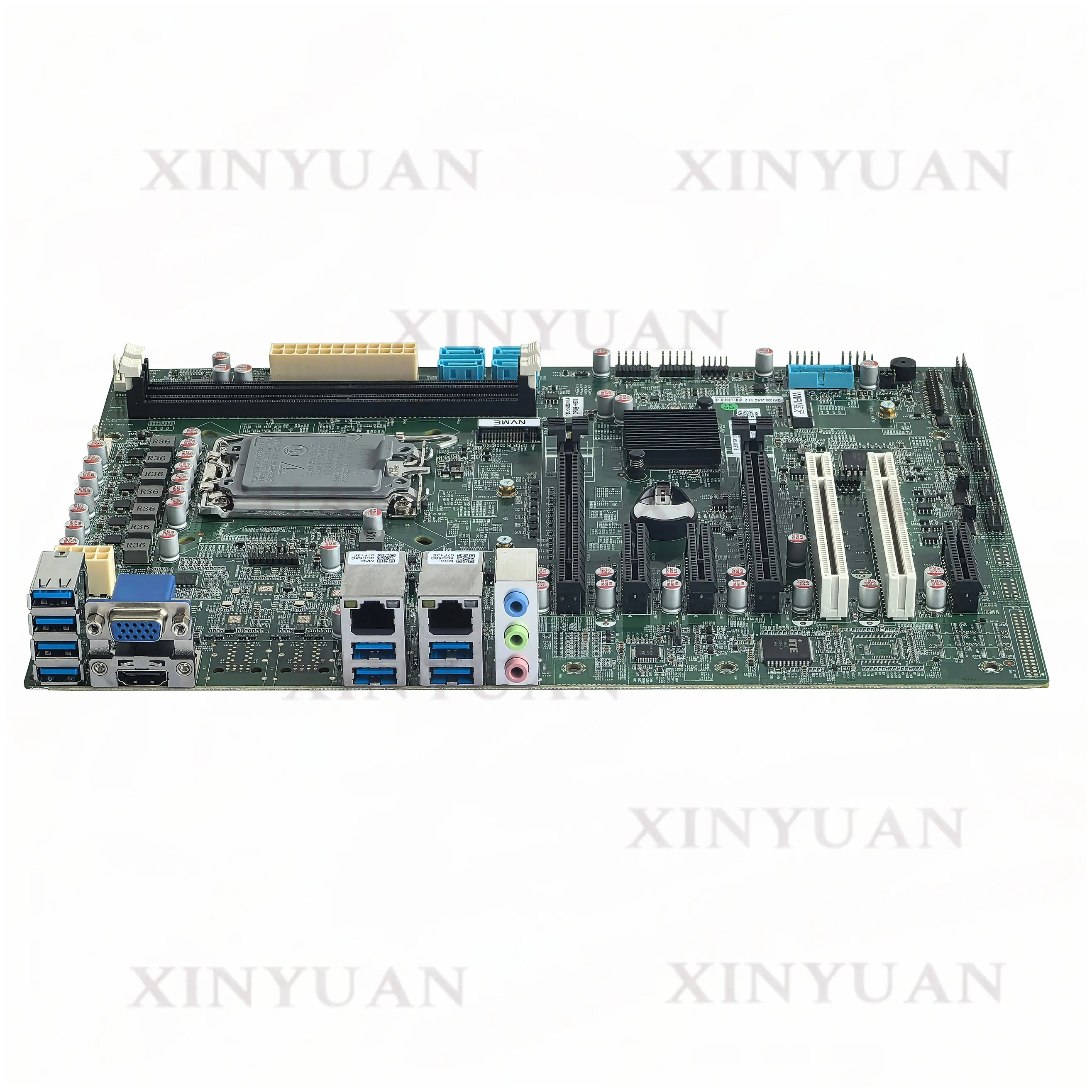 ATX Motherboard LGA 1700 H610 with 4 SATA, 1 M.2, 2 Fans, Up to 6 LAN, 2 DDR4, 8 USB for Industrial PC