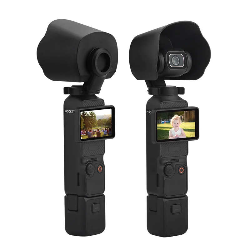 Dla DJI OSMO POCKET 3 obiektyw kaptur osłona przeciwsłoneczna kamera sportowa antyodblaskowa osłona ochronna akcesoria