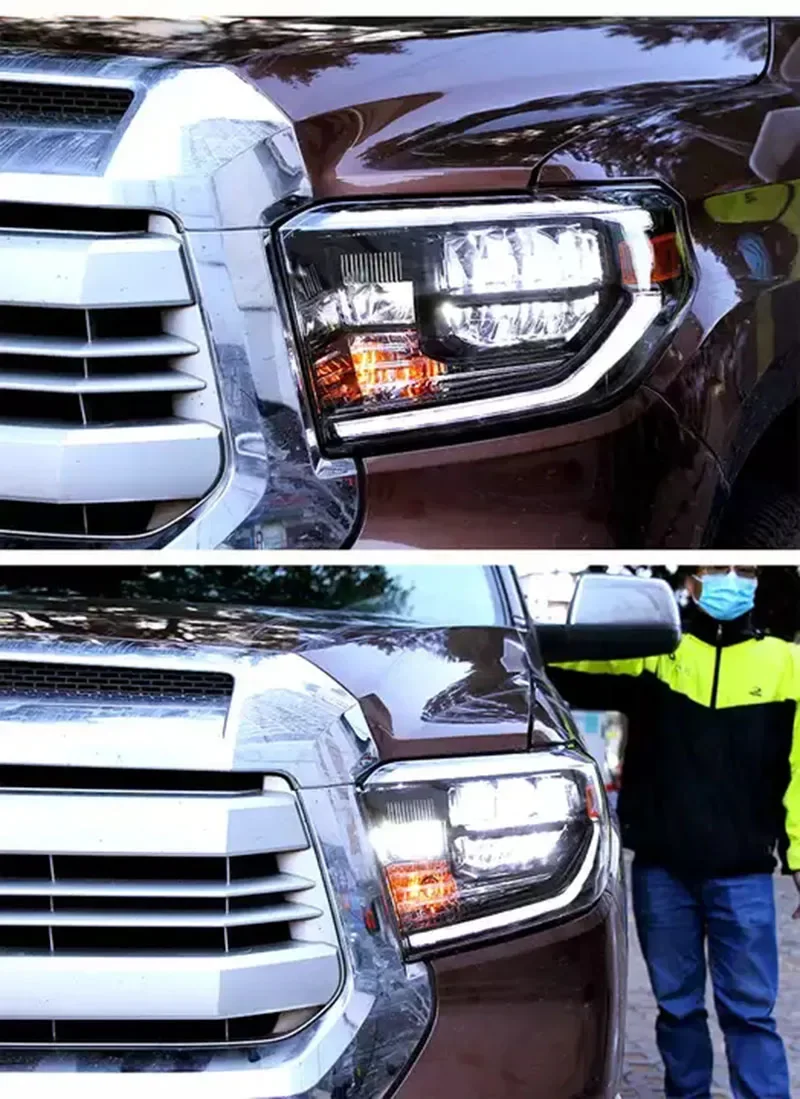 

Car Headlamp Headlights Modified LED Head Lamp Head Light DRL Running Lights Turn Signal For Toyota Tundra 2014-2018