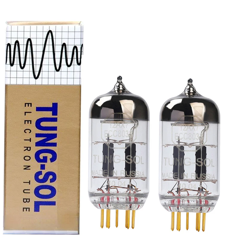 

Электронная трубка TUNG SOL 12AX7, оригинальная Заводская Точная электронная трубка, золотистая, сменные ножки 12AX7 ECC83 ECC803