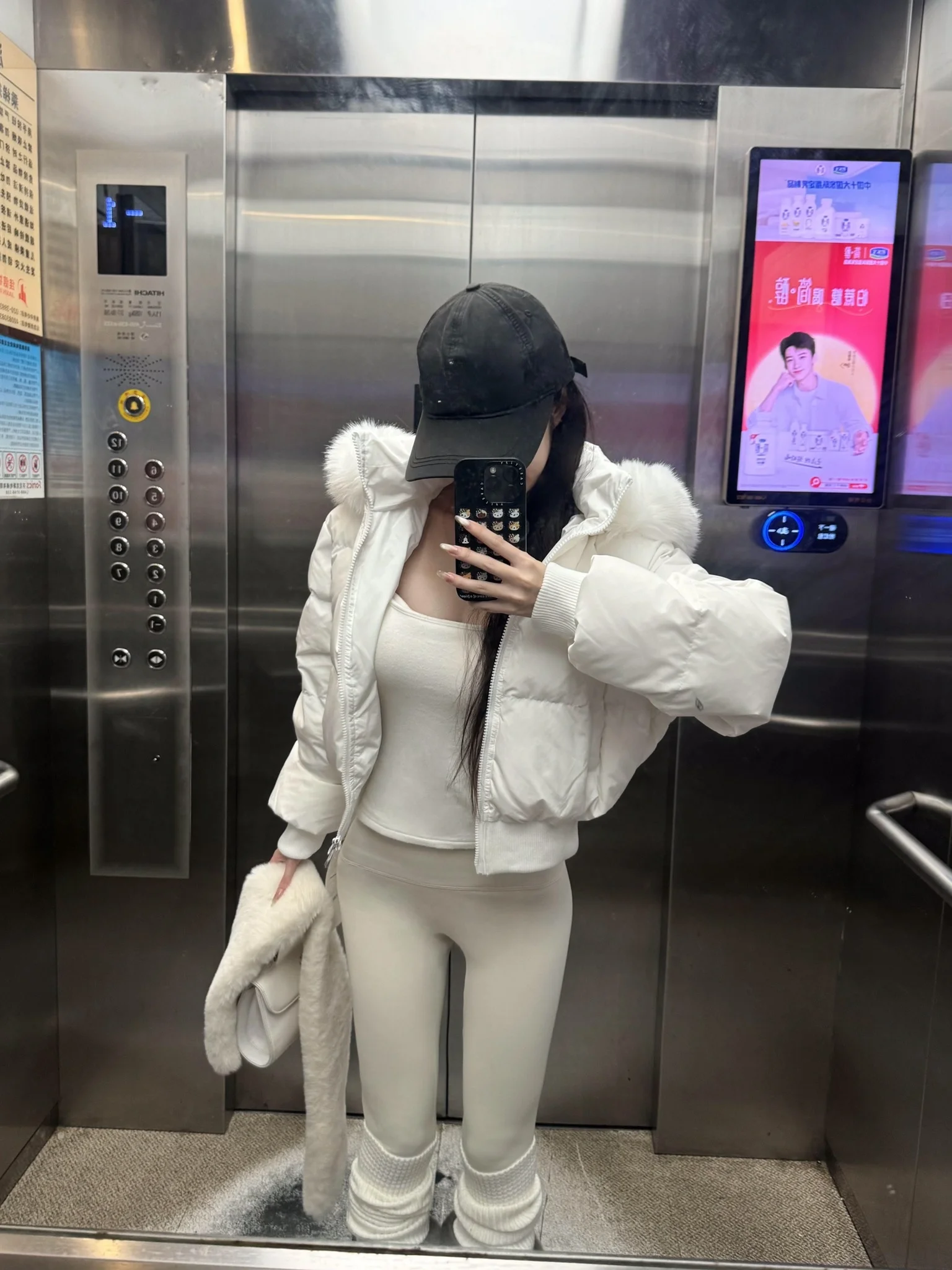 

Retro American Sle Girls Plu Splicing Hooded Cotton Jaet Women's Spring White Warm Bread Sle Cotton Coat Outerwear