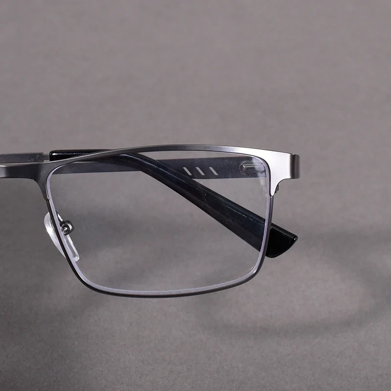 Mai Blume Übergroße Metall Lesebrille Für Männer Rezept Brillen Blau Licht Blockieren Business Platz Brillen Rahmen + 75 – Detail 20