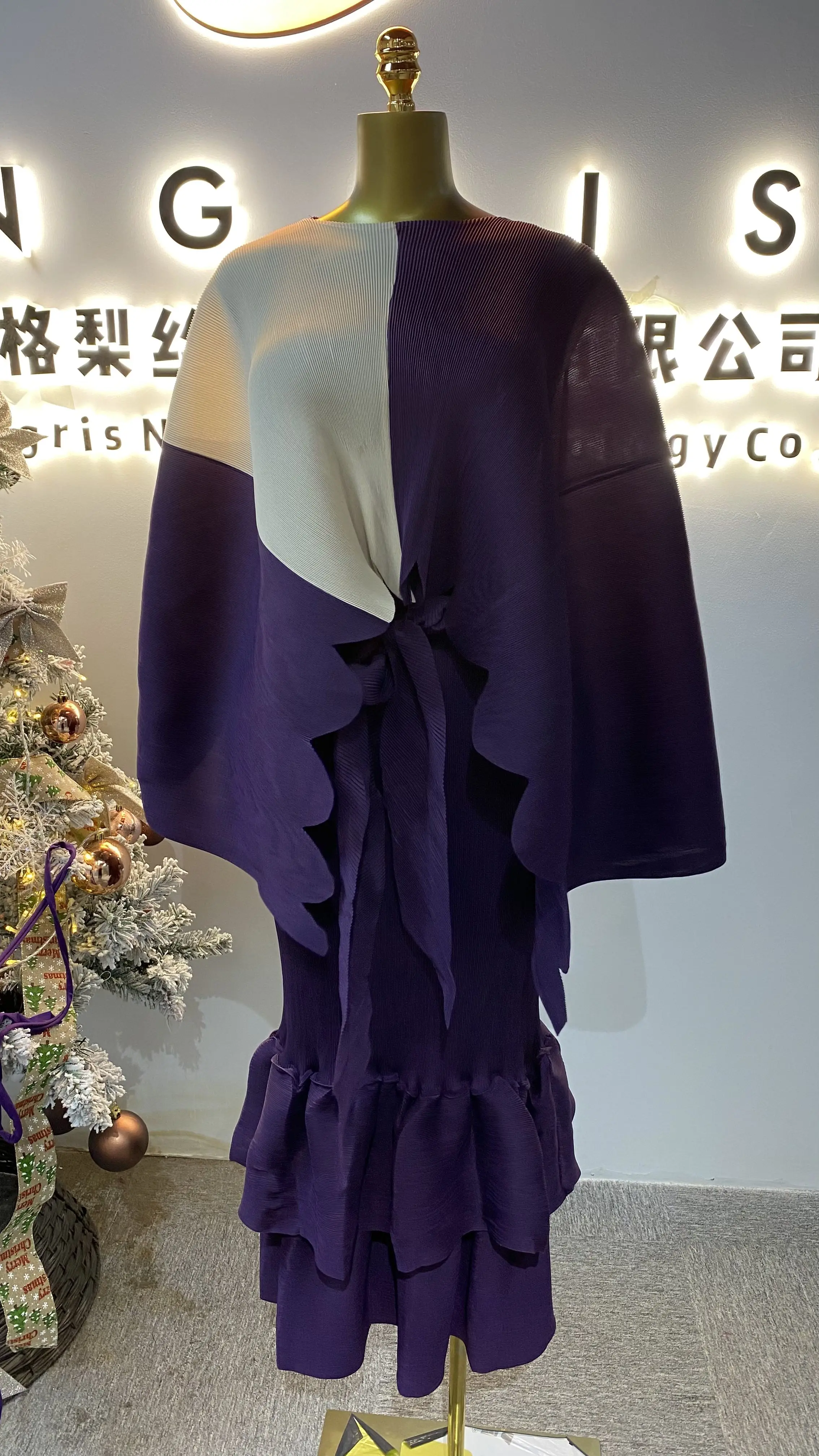 

2025 Casual Autumn Top Two-piece Short Skirt Set Large Size Loose 1/4 Sleeve Fast Shipping Hot Style African Knit-GZXX007