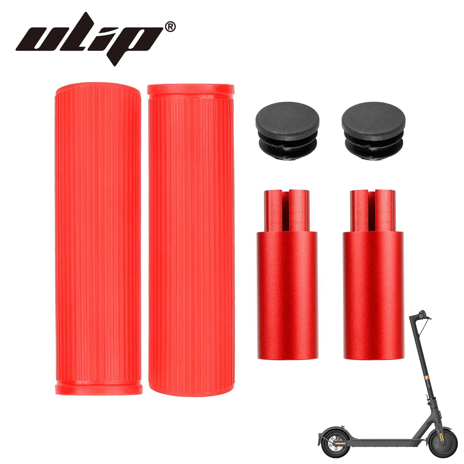 Ulip 1Pair Scooter Handlebar Extension Grip For Xiaomi M365 1S Pro Pro2 Mi3 Sleeve Silicone Handlebar Extender Anti-slip Cover