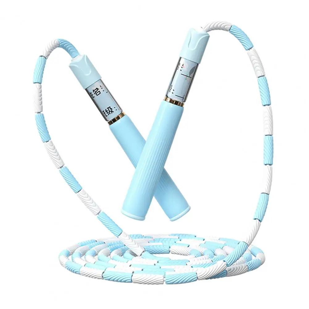 Pain-free Skipping Rope 280cm Kids Skipping Rope with Segmented Soft Beads Adjustable Non-slip Handles Tangle-free for Physical
