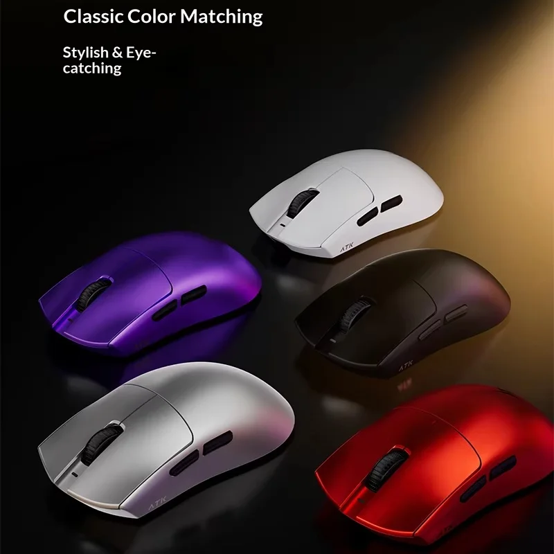 

Беспроводная мышь ATK Liekong x1v2 Master Edition, большая эргономичная игровая мышь для киберспорта, идеально подходящая для смелых побед в соревнованиях.