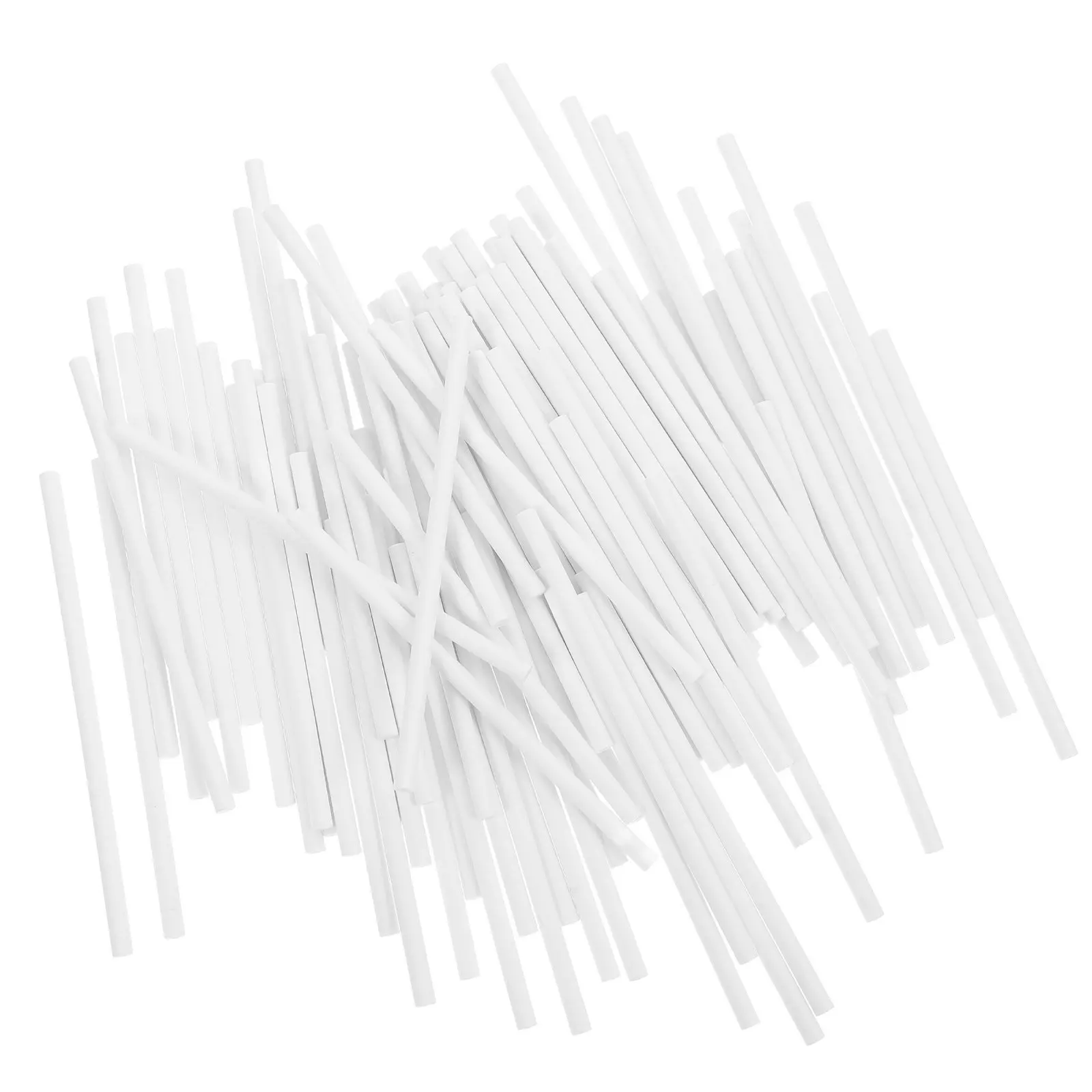 300Pcs Paper Lollipop Sticks 7.6cm X 3Mm Lightweight Disposable Swizzle Sticks for Weddings Birthdays Candy Making Sugar Craft