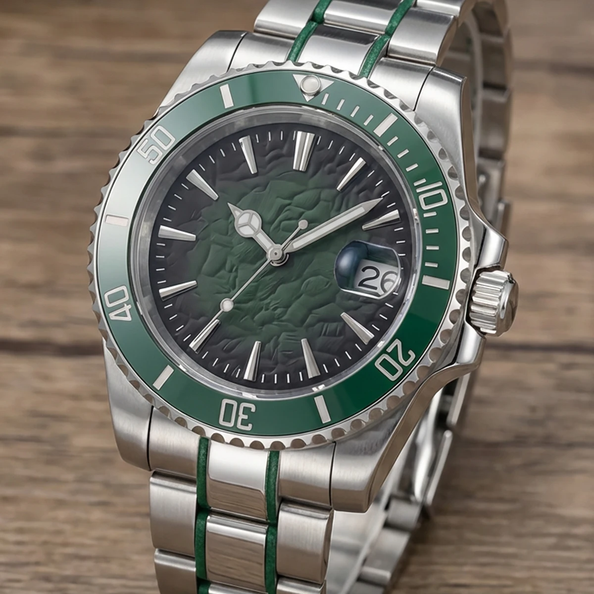 High Quality Modified 28.5mm Watch Dial Stone Pattern Gradient Color Watch Face for NH35 NH36 Movement No Date Watch Accessories