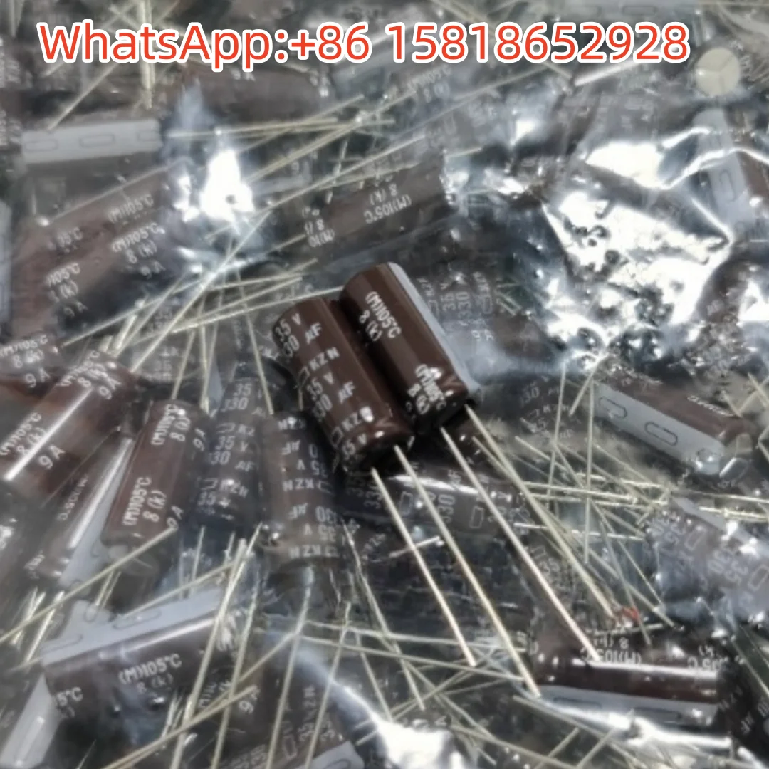 10 Uds 35V330UF 8X20 diamante negro KZN alta frecuencia baja ESR Original NCC condensador electrolítico 330UF 35V