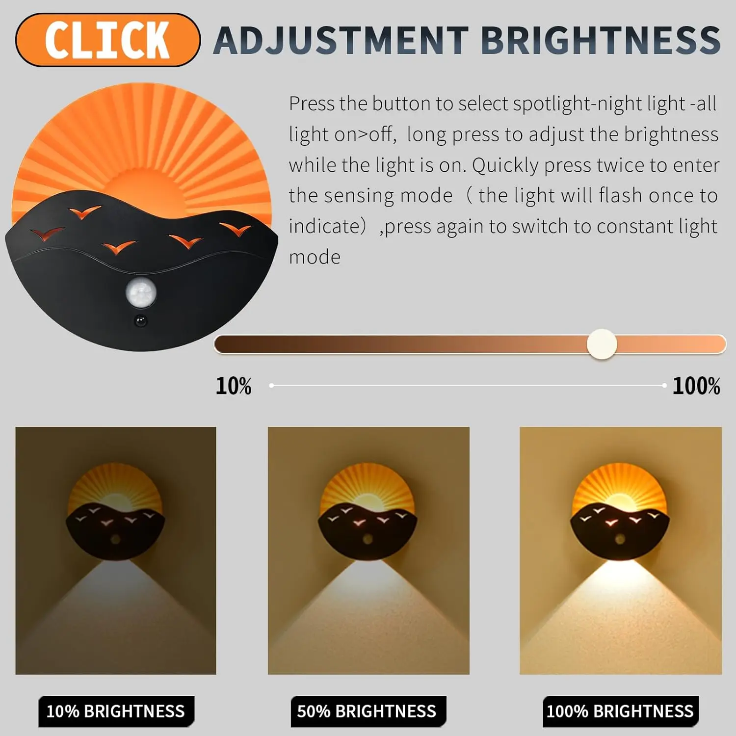 XIAOMI مصباح الليل مع محس حركة 2000mAh قابلة للشحن LED حتى أسفل الجدار ضوء أضواء لاسلكية مغناطيسية لغرفة النوم السرير