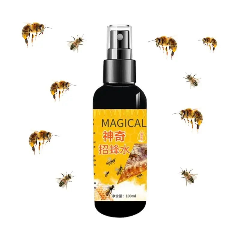 Multipurpose Bee Attractant Spray 100ml Natural Bait For Carpenter Bees Effective Bee Attractant Spray User-Friendly Bee Lures