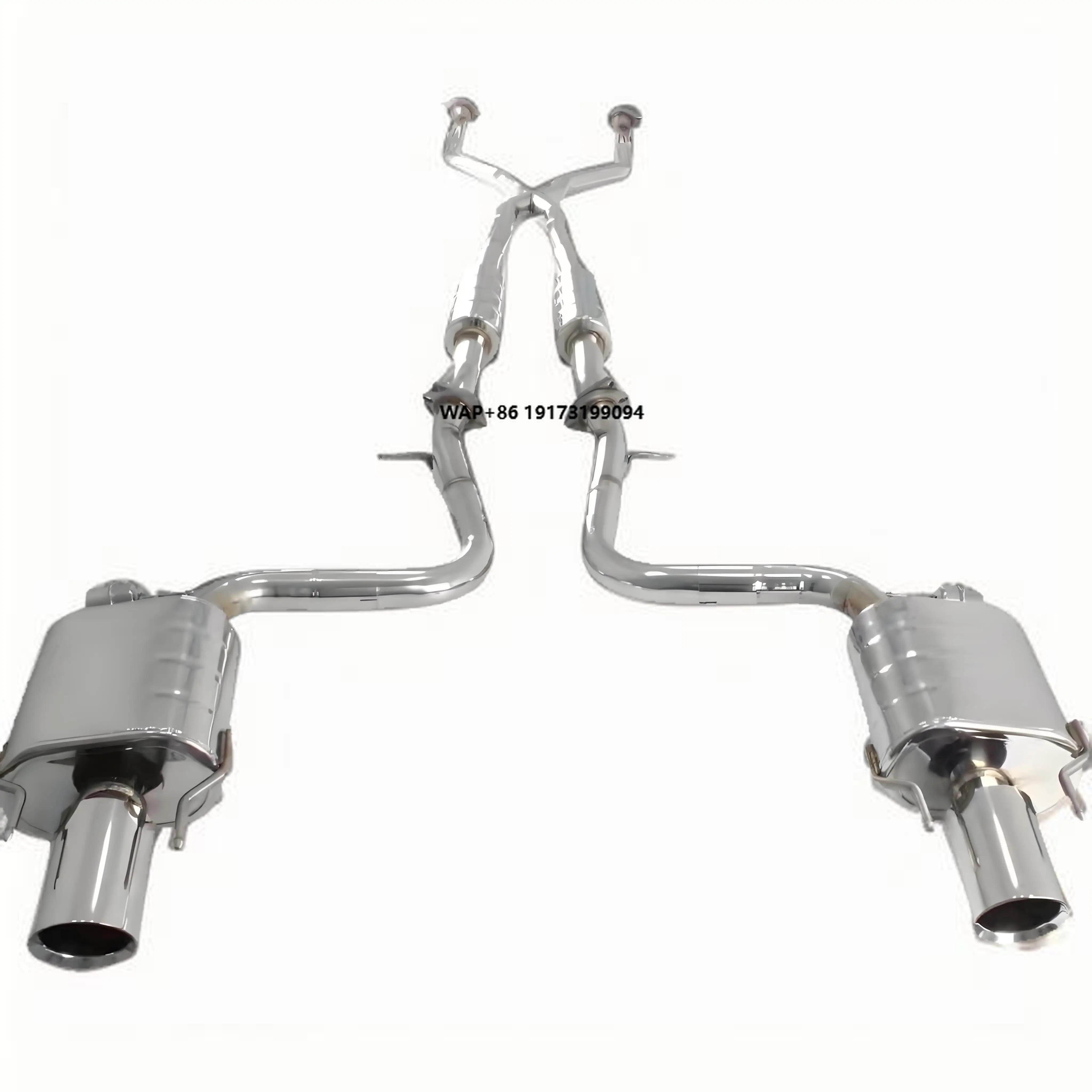 

Hot Selling Exhaust Assembly Exhaust Pipe Improve Performance Manifold Catalytic Converter Exhaust Pipe Kit With Valve