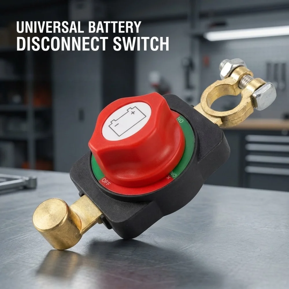 

Universal Car Battery Disconnect Switch Manual Circuit Breaker Anti-Power Off Leakage Protector Auto Parts Automatic Breaker