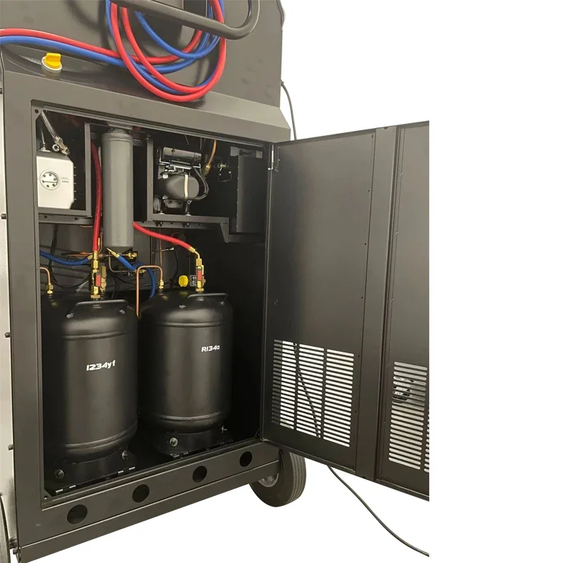 Automotive R134a 1234FY Refrigerant Recovery Filling Machine AC Flushing & Recycling Equipment For Car Care
