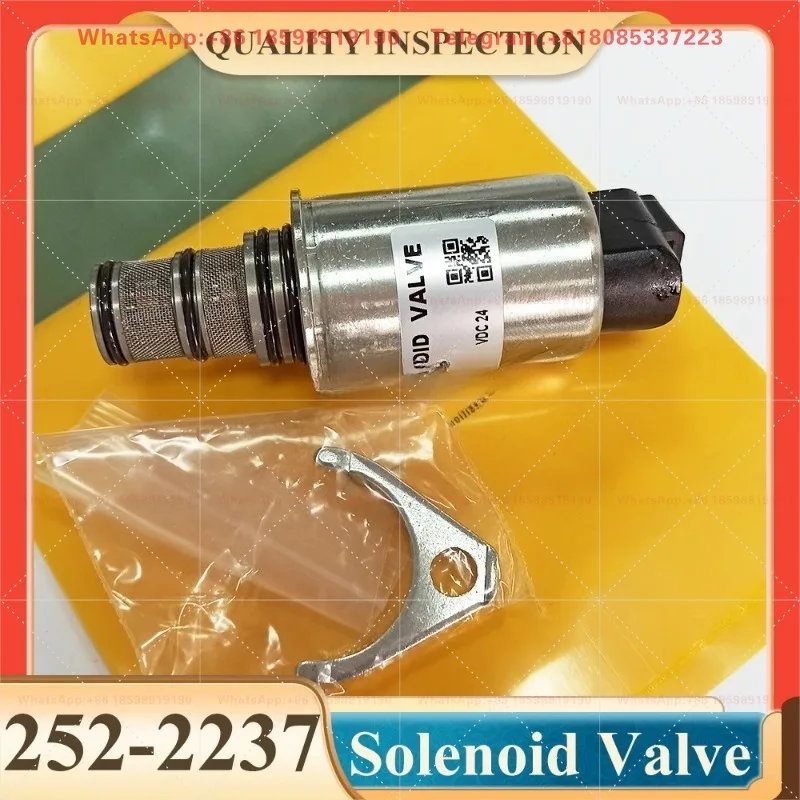 Solenoid Valve 252-2237 2522237 24V for 120M 140M 953D 963D 973D C6.6 Engine Valve Group-Solenoid