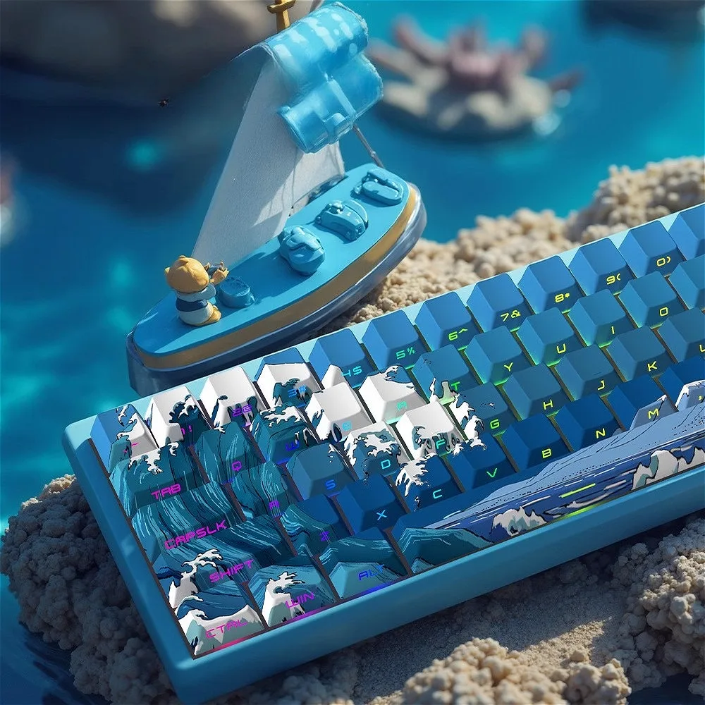 

Side Print PBT Keycaps, Shine-Thru for Gaming, Cherry MX Compatible Keycap Set