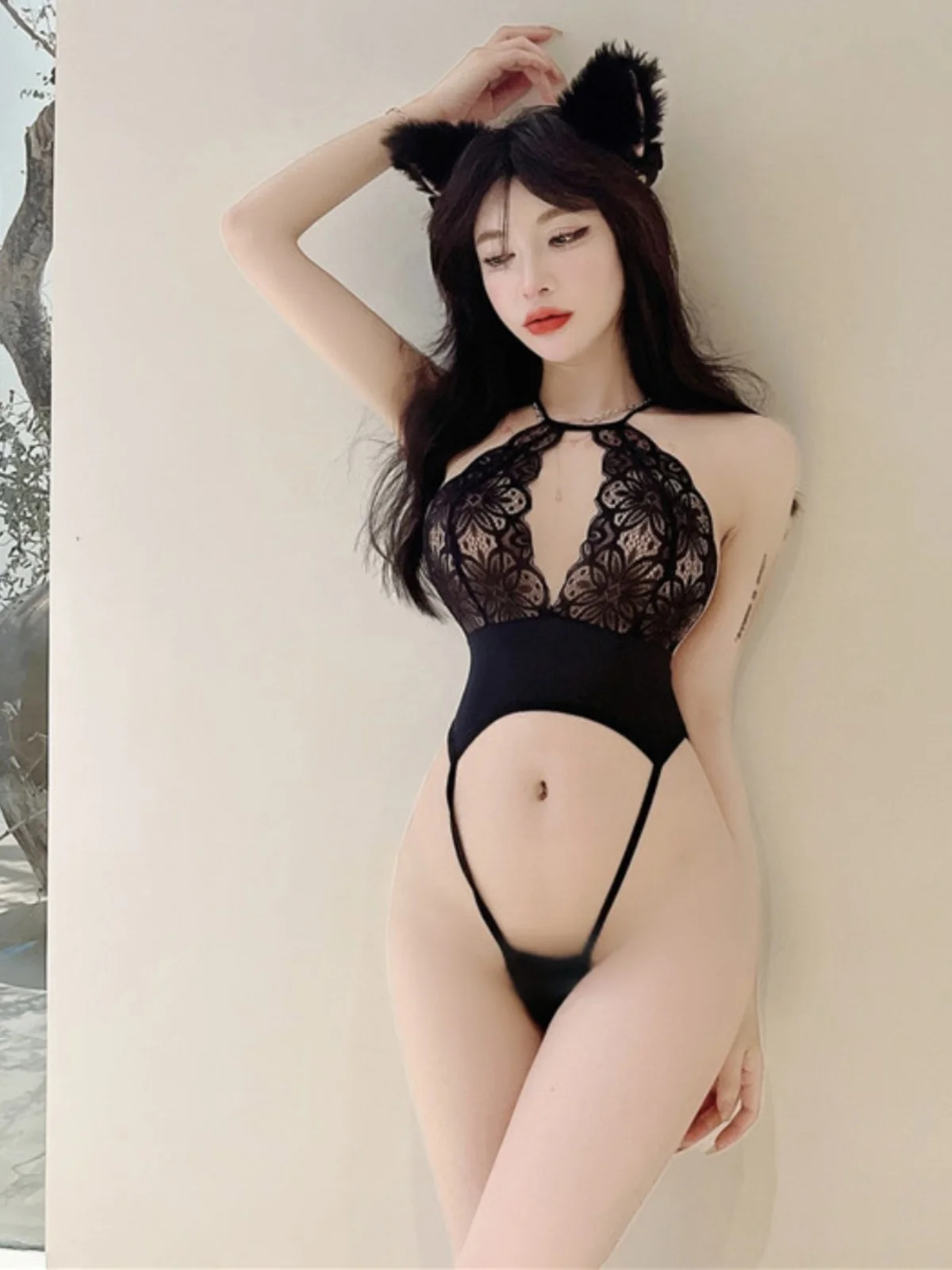 

Сексуальное ажурное кружевное боди, женские брюки с высокой талией, ультратонкие весенне-летние модные тенденции, полый топ