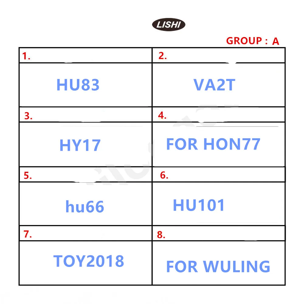 

128-140 LiShi 2 in 1 HU83 VA2T HY17 HU66 HU101 HON77 KTM1 TOY2018 FOR HONDA2020 FOR HONDA2021 FOR WULING/mahindra/ BT01