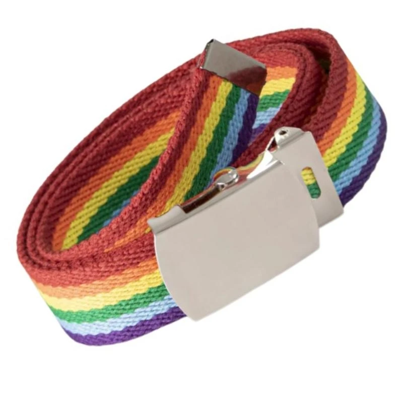 Q39C LGBTQ+ Weistchain المنسوجة قوس قزح سلسلة قوس قزح منسوج للحفلة/النادي/الشاطئ