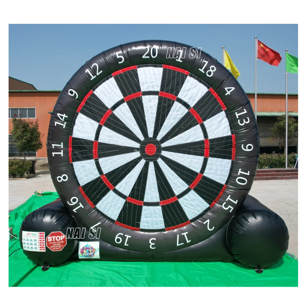 Hot Sale Commercial PVC 3m 4m 5m Kids Adults Soccer Dart Game Inflatable Football Target With Balls