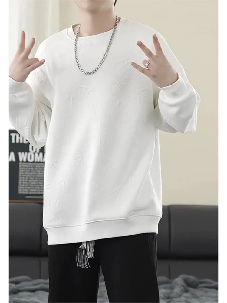 

Белая мужская толстовка с капюшоном на весну-осень, с длинным рукавом, для подростков, базовая, повседневная, модная, высококачественная