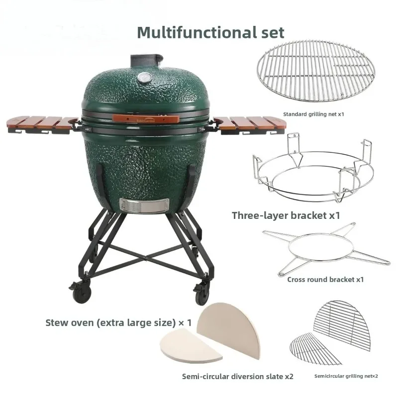 Outdoor ceramic stew oven B & B bread kiln camp team building commercial large barbecue oven