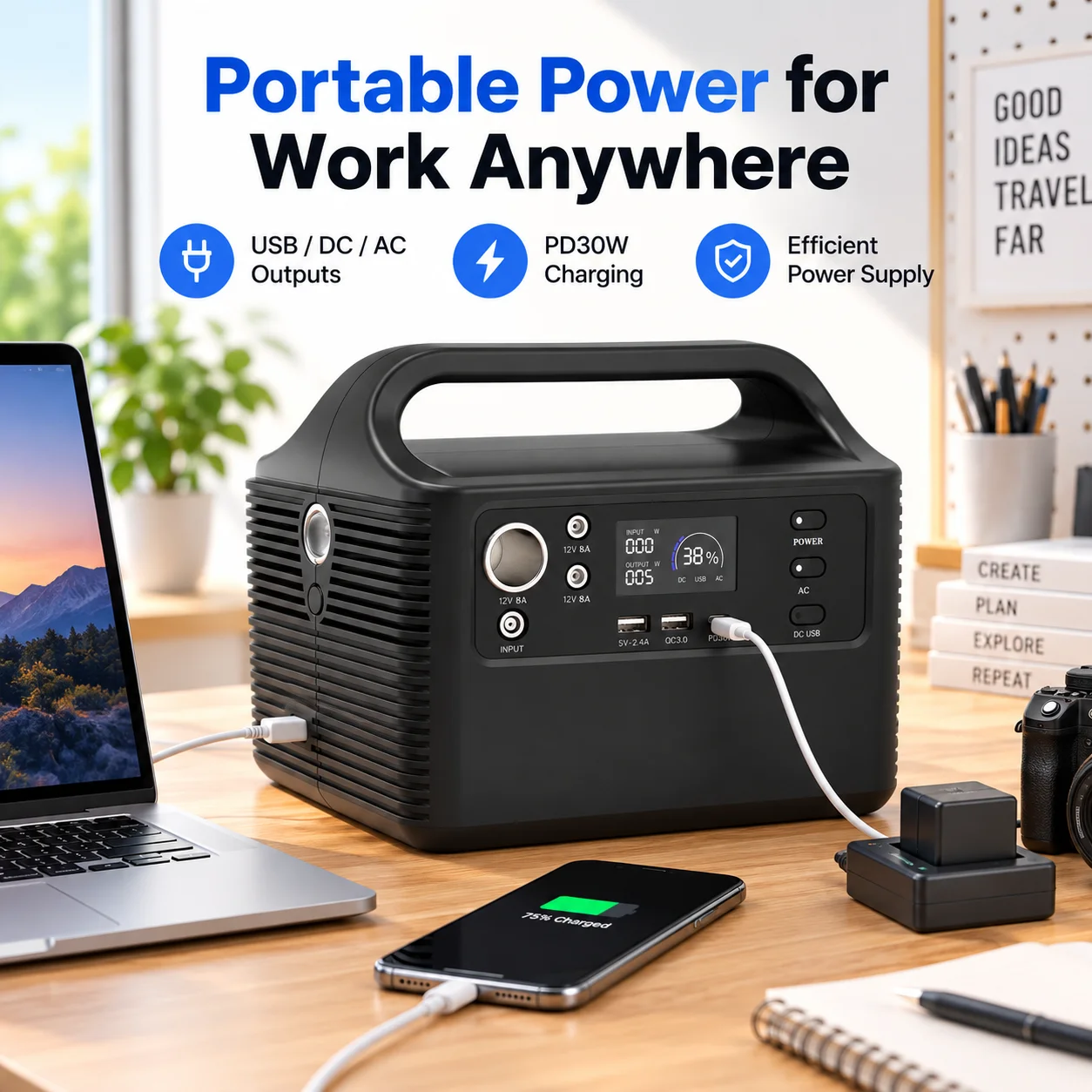 Generatore solare portatile da - Portable Power Station 300W Camping recensione e prezzo