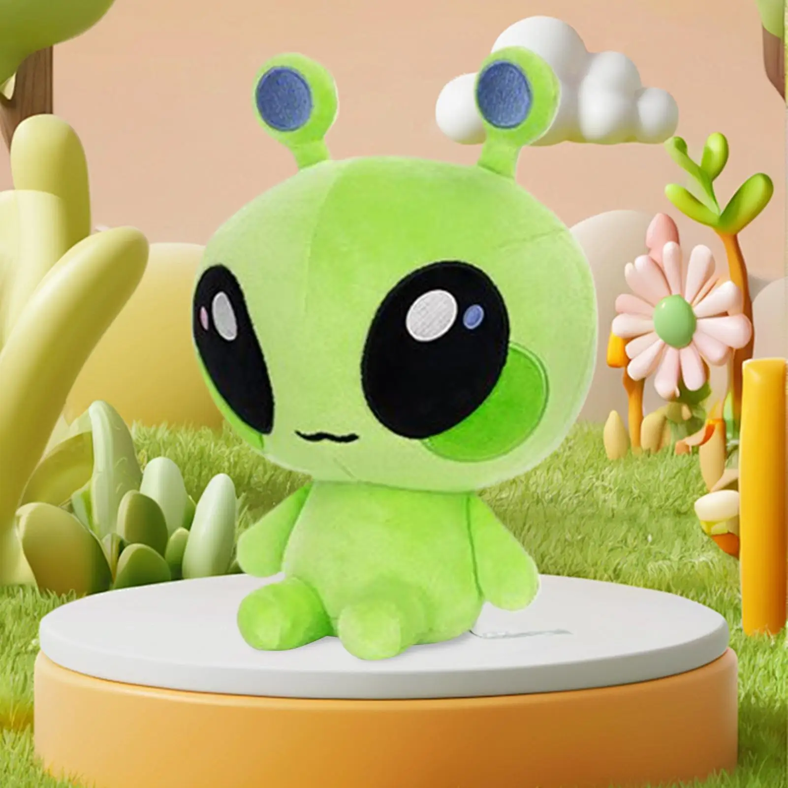 20cm Alien Stuffed Plush Toys Cute Soft Body Figurine Statue Model Collection Room Decoration Desk Kids Toys Christmas Gifts