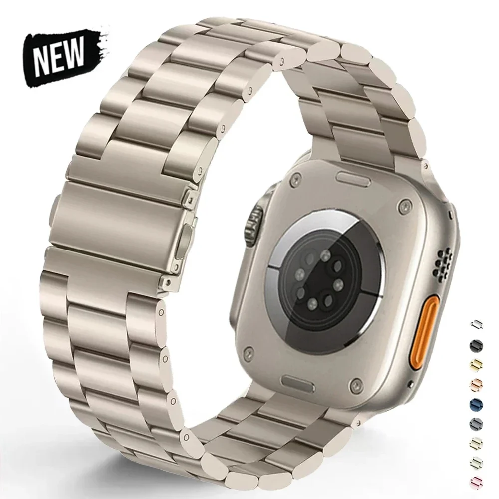 حافظة + حزام من الفولاذ المقاوم للصدأ واقي شاشة كامل لسلسلة ساعات أبل 10 42 مللي متر 46 مللي متر Ultra 2 49 مللي متر 45/41 44 مللي متر ملحقات