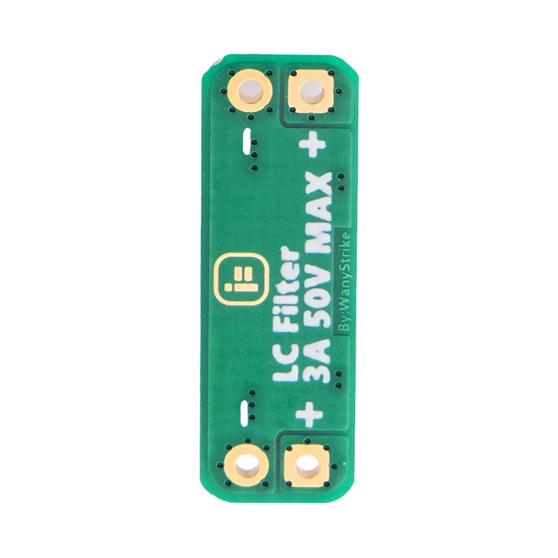 1PC  Green IFlight LC Filter Module 3A 50V Built-in Reverse Polarity Protection For RC FPV Freestyle Drone Camera AV Transmitter