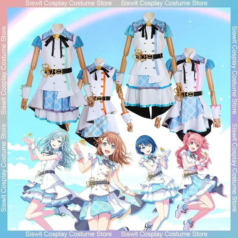 

Kiritani Haruka Minori Momoi Airi Shizuku Косплей Костюм Аниме Проект Sekai Красочная Сценическая Униформа Карнавальное Вечернее Платье