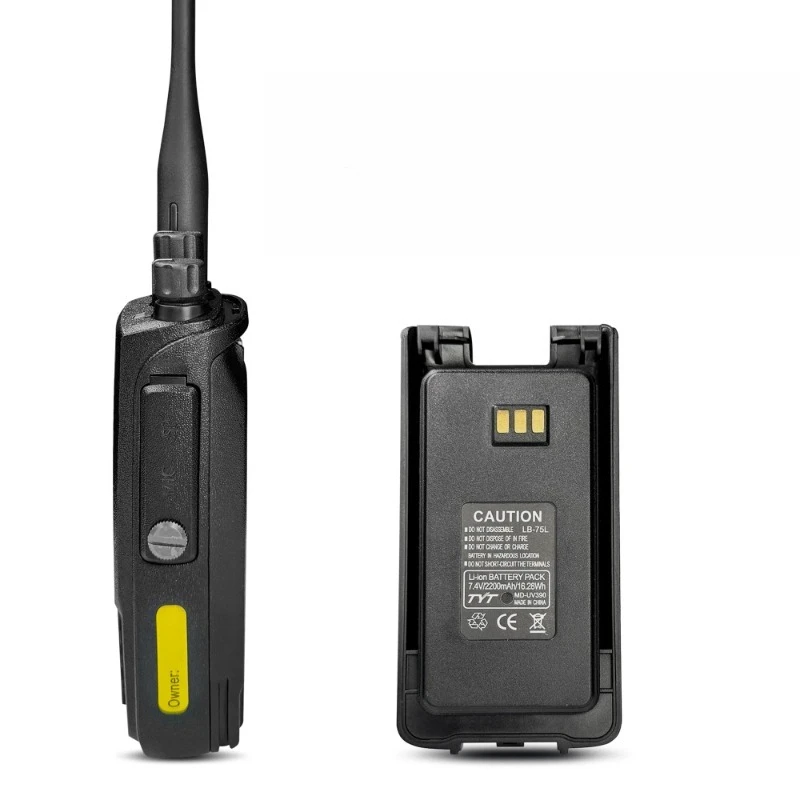 TYT MD-390 배터리용 3600mAh 워키토키 배터리(TYPE-C 플러그 포함)