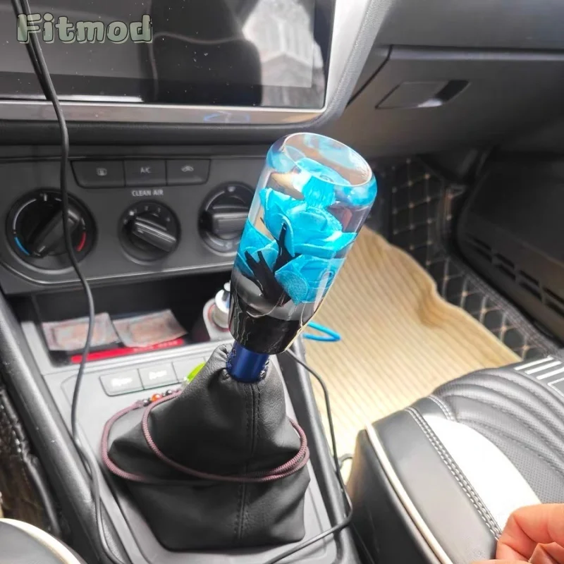 JDM 10cm Rose Gear Shift Knob Universal Car Modification ABS Material Manual Gear Shift Lever
